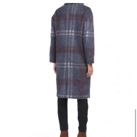 Cyrus Plaid wool blend coat - Picture 2 of 4